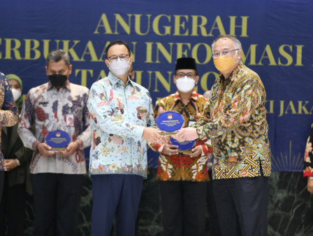 Hadiri Anugerah Keterbukaan Informasi Publik 2021, Gubernur Anies Berharap Indeks Keterbukaan Informasi di Jakarta Terus Meningkat