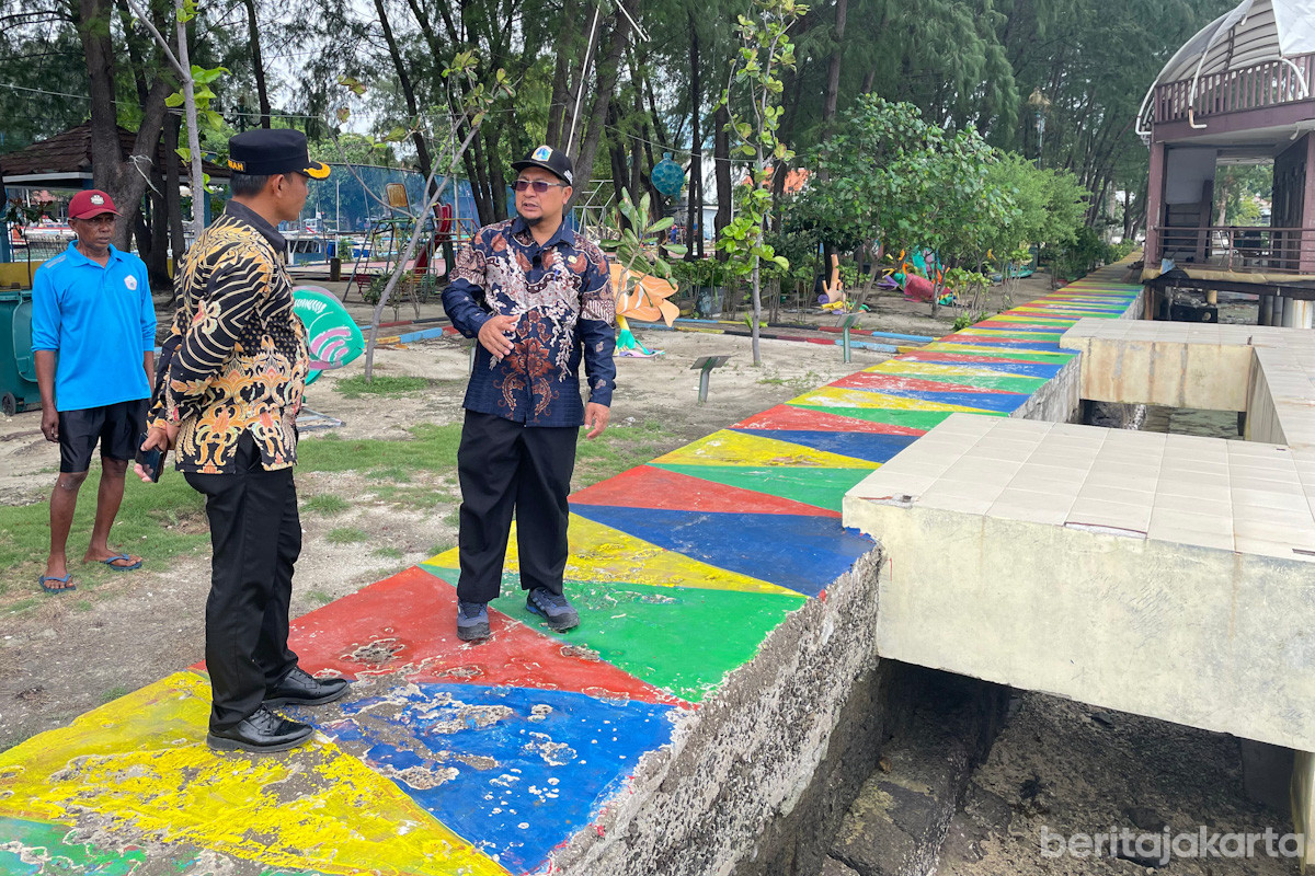Peninjauan lokasi rencana pembangunan akses jalan di Pulau Pramuka