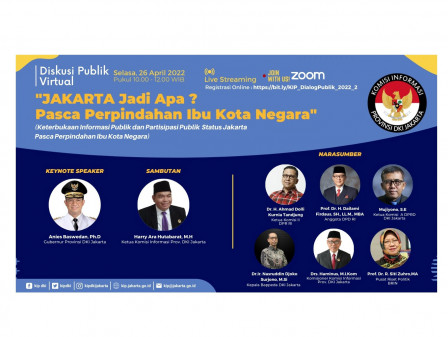 KIP DKI Jakarta Gelar Diskusi Jakarta Pasca Perpindahan Ibukota 