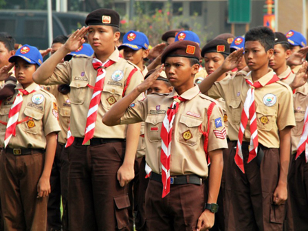  Pemkot Jaktim Lantik 85 Pramuka Garuda 