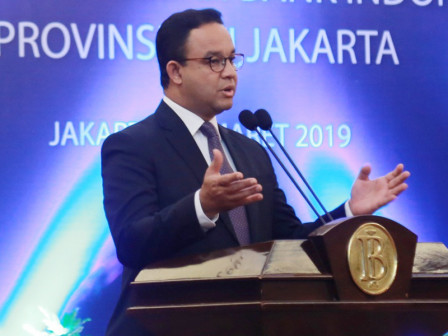 Anies Hadiri Sertijab Kepala Kantor Perwakilan BI Provinsi DKI Jakarta