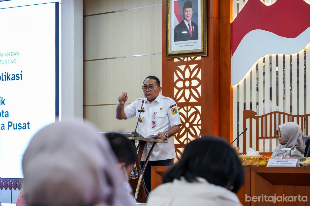 Wali Kota Jakarta Pusat, Arifin memberikan arahan terkait dengan penanganan stunting