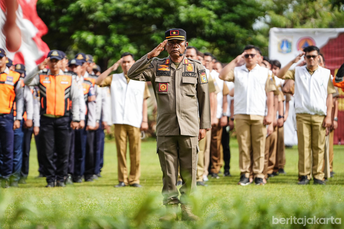  400 Personel Gabungan di Jakbar Apel Kesiapsiagaan Bencana 
