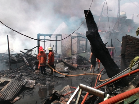  Pemukiman Padat di Bukit Duri Tongtek Hangus Terbakar