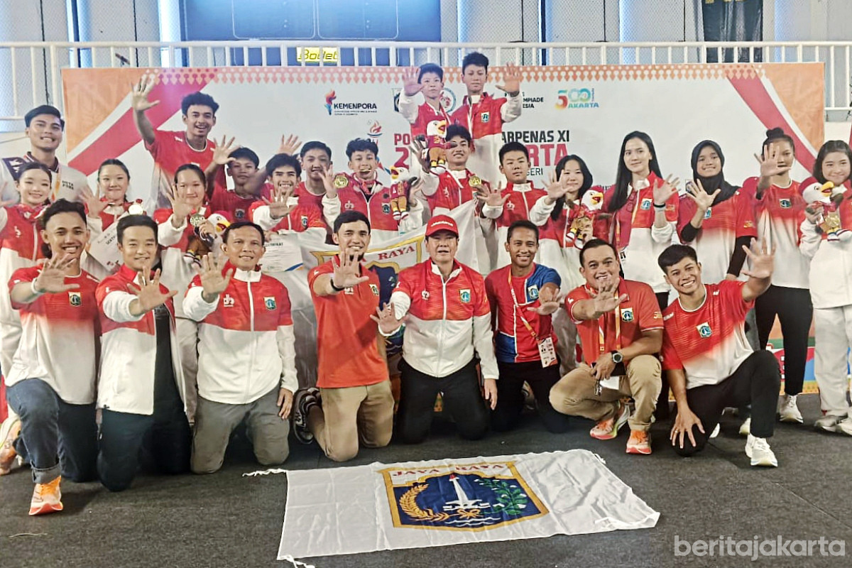 Perolehan Medali Emas Wushu DKI di POPNAS ke-XVII Lampaui Target