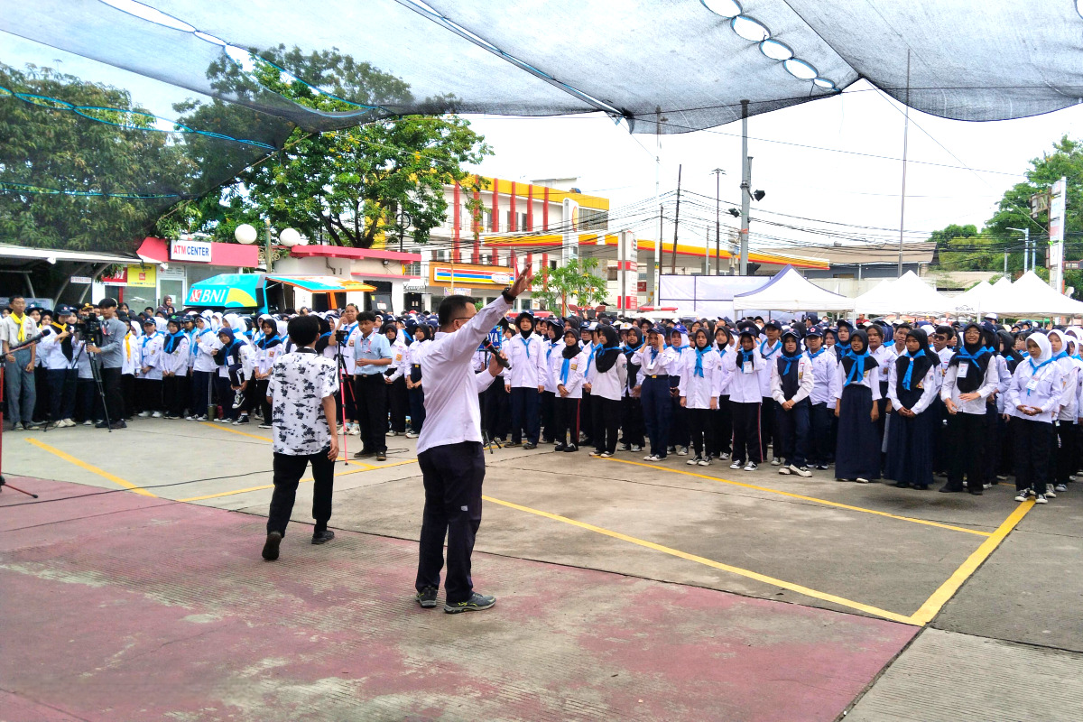 Ribuan Pelajar di Jakarta Utara mengikuti Ujian Palang Merah Remaja