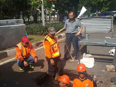  Jalan Amblas di Jalan Penjernihan I di Perbaiki