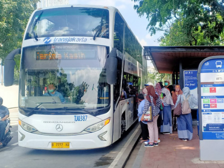 Layanan Bus Wisata Transjakarta Selama Libur Lebaran Diminati 