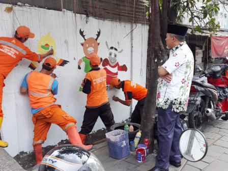 Sambut Asian Games, Jalan Protokol di Kelurahan KBS Dibuat Mural 
