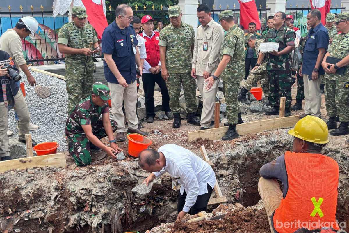 Peletakan baru pertama Pembangunan Gedung KKMP di Papanggo