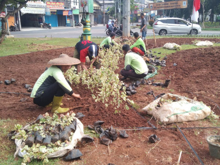 Taman di Jl Dr.sumarno Ditata Ulang 