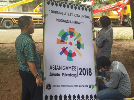  200 Neon Box Asian Games Bakal Hiasi Jalan Protokol di Jakut 