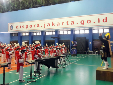  33 Grup Marching Band Sekolah di Jakut Perebutkan Piala Wali Kota	