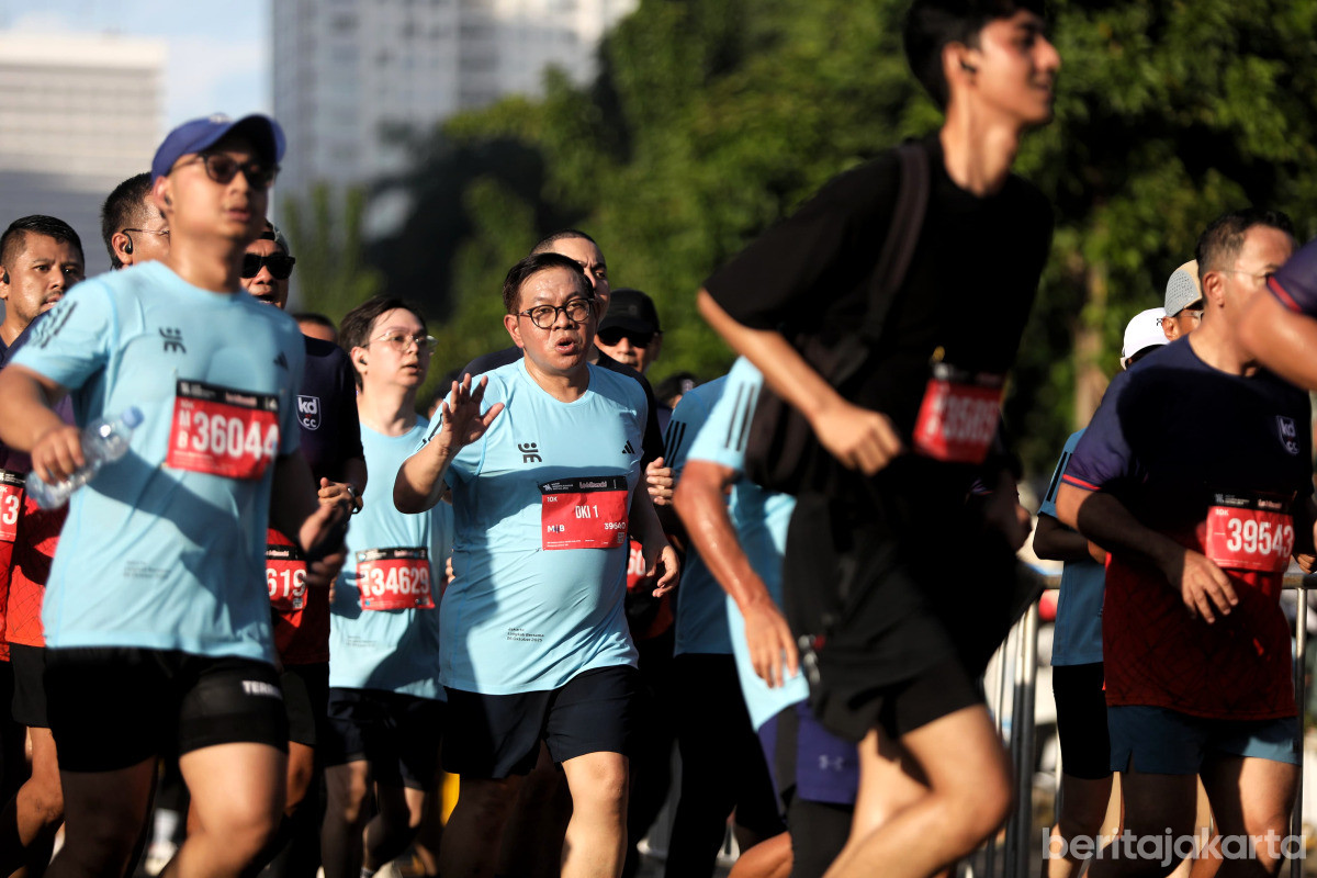 Pramono Ikut Meriahkan Jakarta Running Festival 2025 