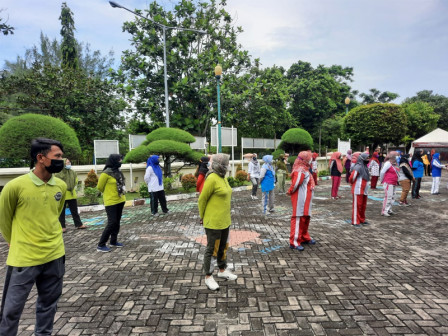 Pemkab Sosialisasikan Senam Sundul Langit di Kepulauan Seribu