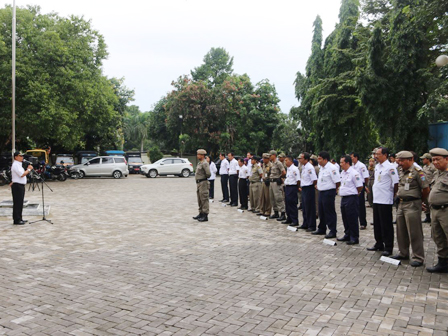 70 Petugas Gabungan Apel Penertiban Bangunan Liar