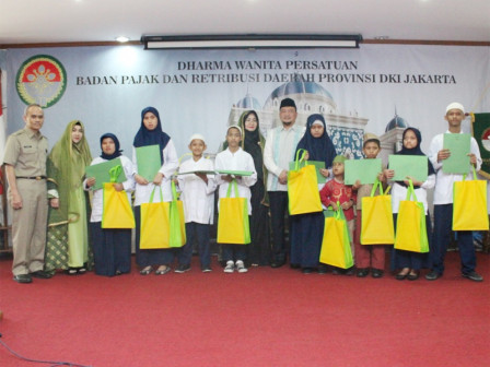 DWP BPRD DKI Gelar Halal Bihalal dan Santunan Anak Yatim di Dinas Teknis