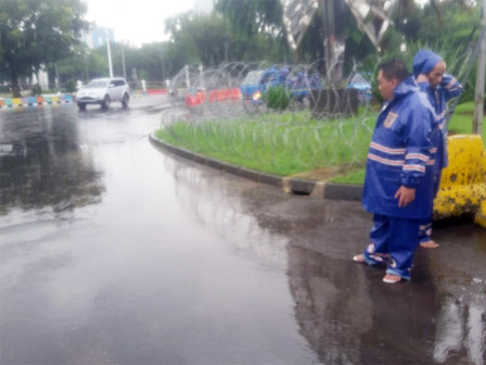  Genangan di Jalan Medan Merdeka Barat Telah Surut