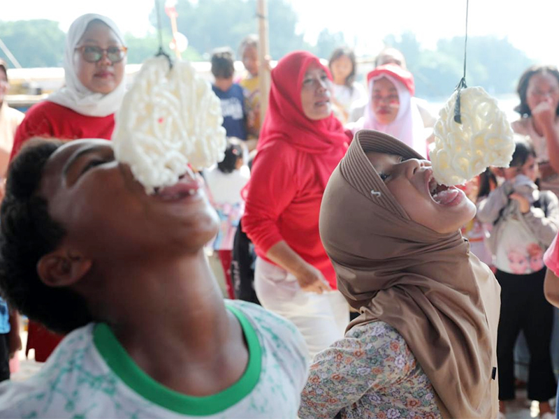 Semarak HUT Ke-80 Warga Pulau Panggang Gelar Beragam Lomba