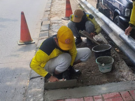  Perbaikan Kanstin Jalan Outer Ring Road Cengkareng Sudah 95 Persen