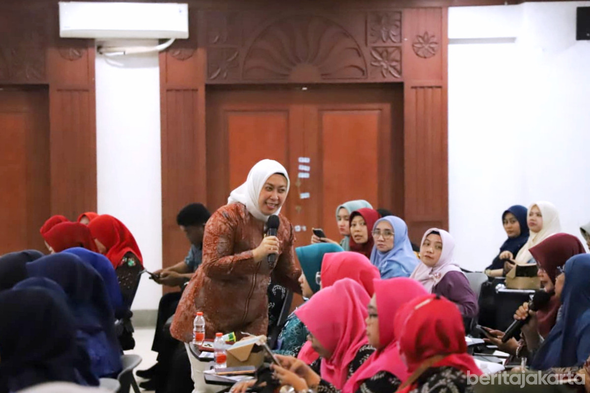 Suasana Sosialisasi manfaat BPJS Ketenagakerjaan bagi Dasa Wisma di Jaksel