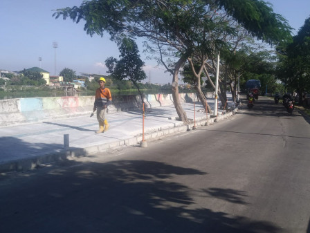 Pembangunan Pedestrian Waduk Rawa Badak Dikebut 