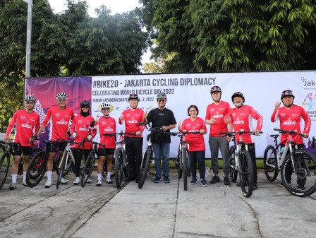 Pemprov DKI Jakarta Bersama B2W Indonesia Gelar Kegiatan Bersepeda Dengan Dubes Negara G20