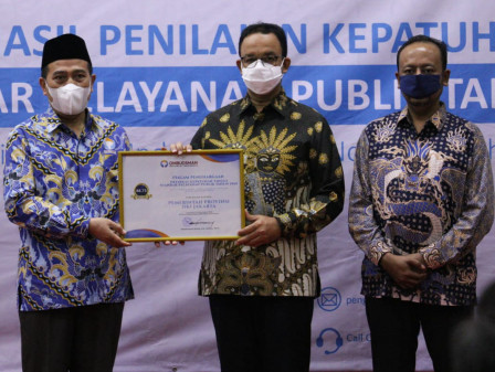 Pemprov DKI Jakarta Raih Predikat Kepatuhan Tinggi Dalam Standar Pelayanan Publik Dari Ombudsman RI