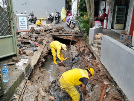 Pembangunan Saluran Air Jl Pendidikan Akhirnya Rampung