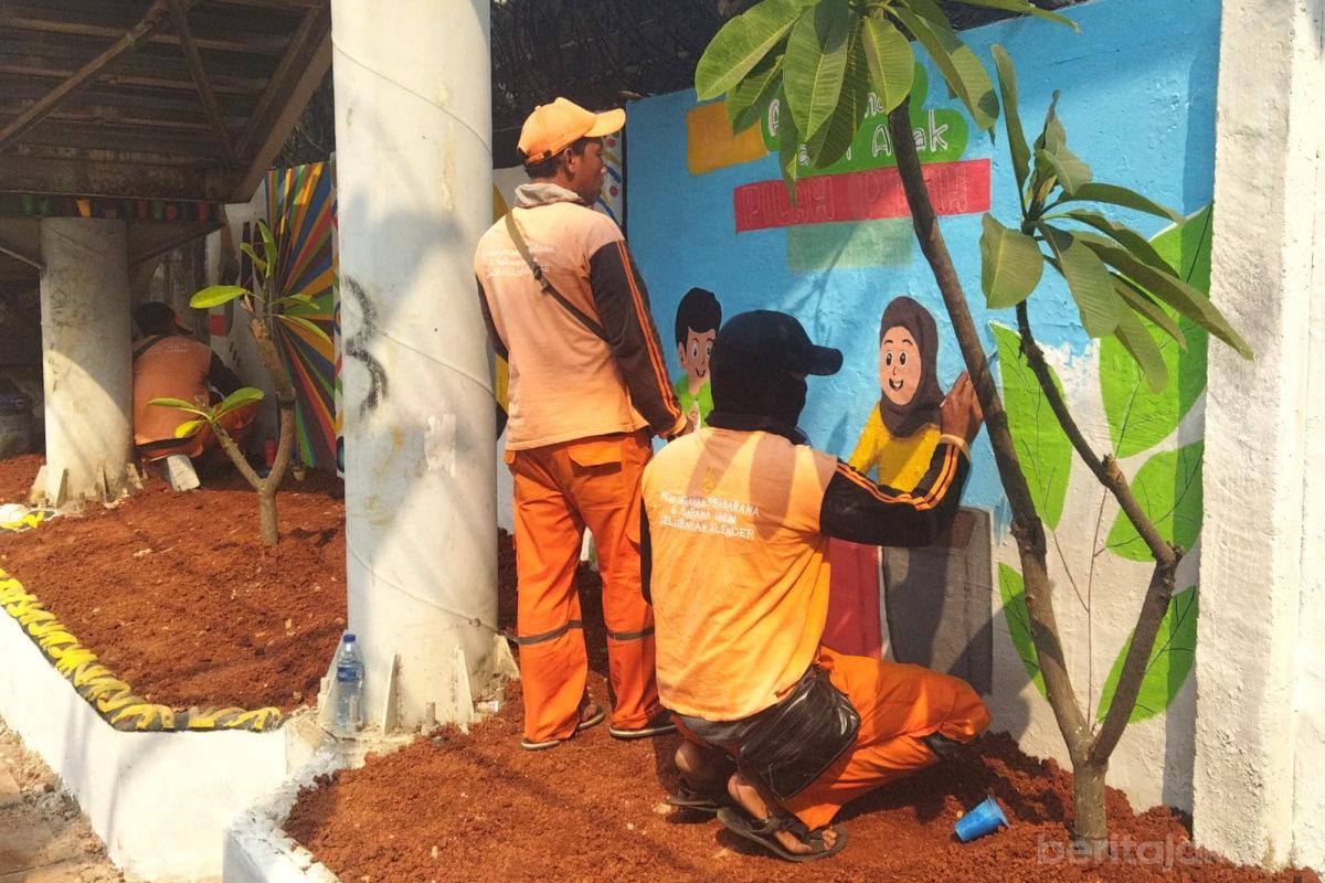 Penataan Kawasan Unggulan di Jl I Gusti Ngurah Klender Rampung