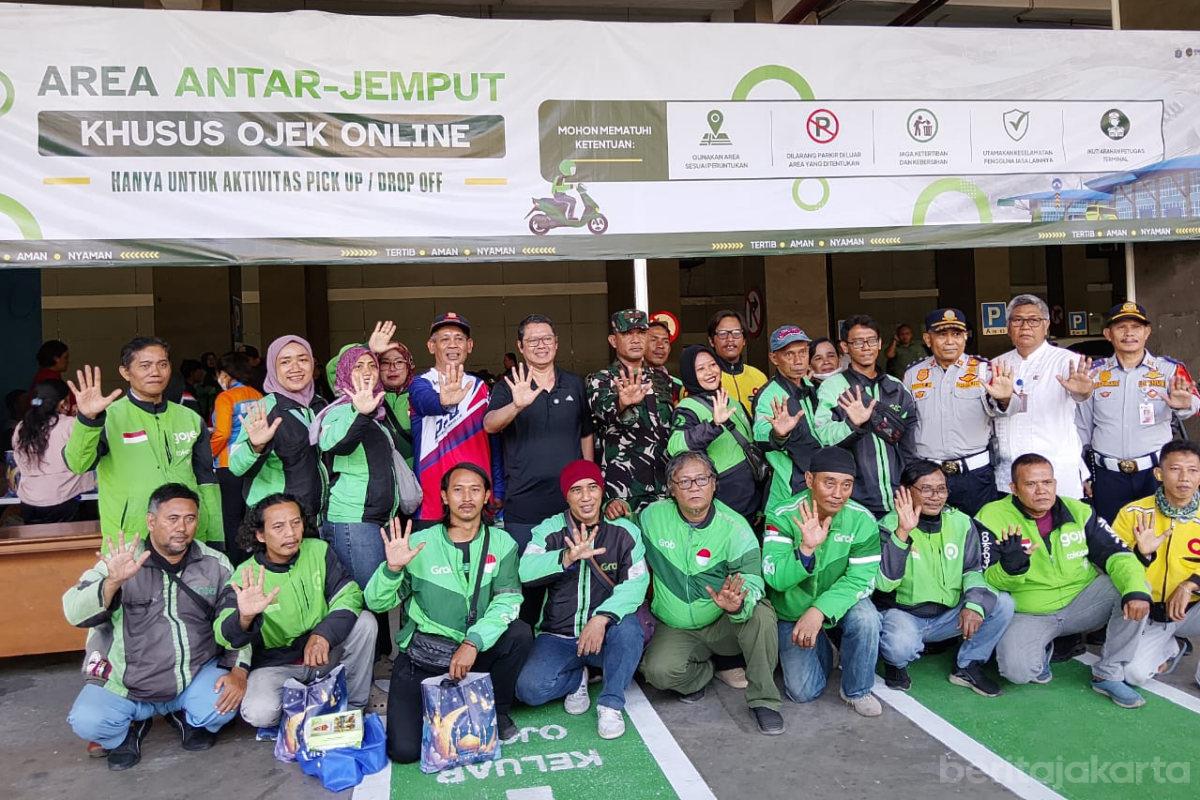 Kadishub DKI Resmikan Pangakalan Ojol di Terminal Terpadu Pulo Gebang