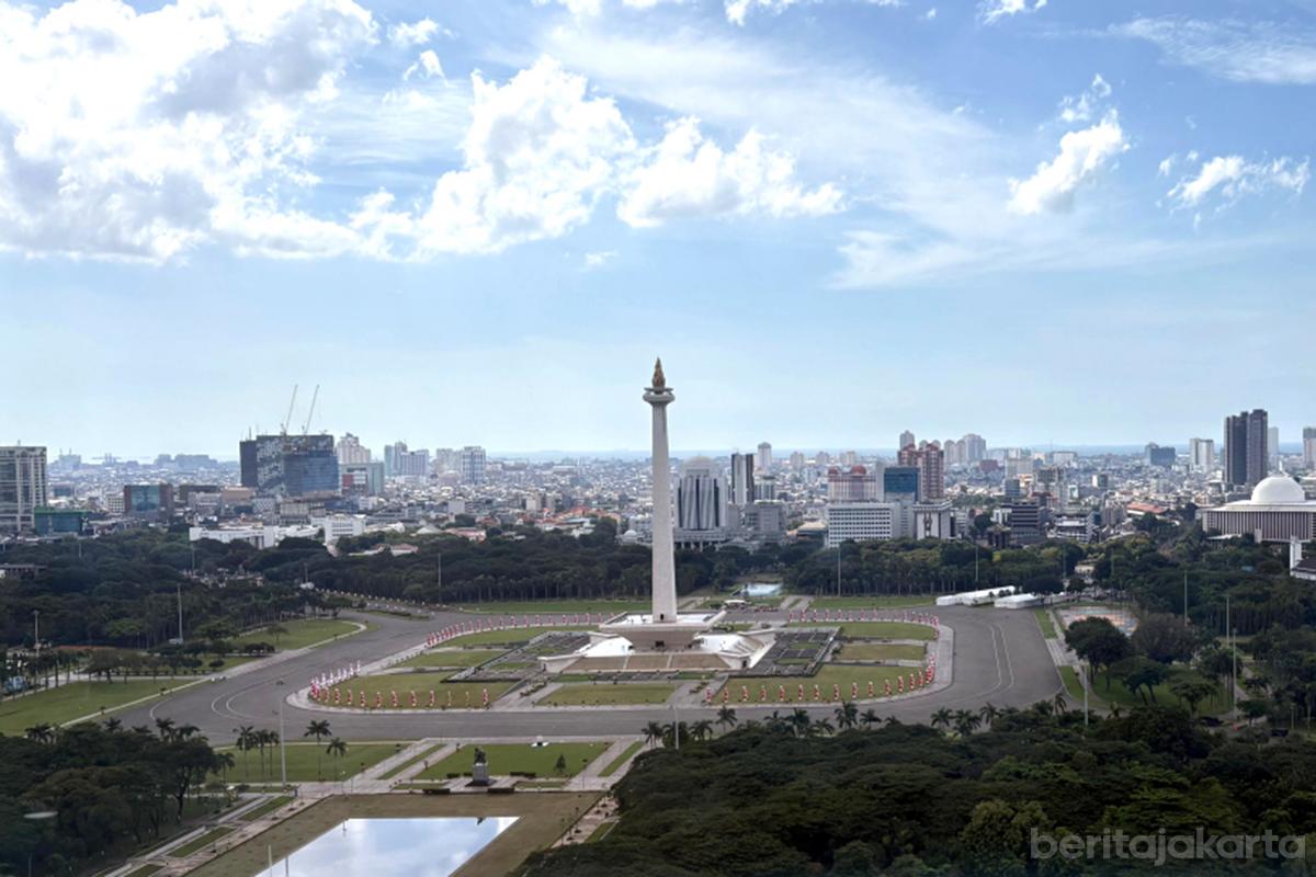 Cuaca Jakarta berawan dok