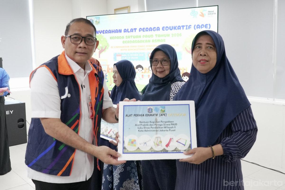 28 PAUD di Jakpus Terima Bantuan APE