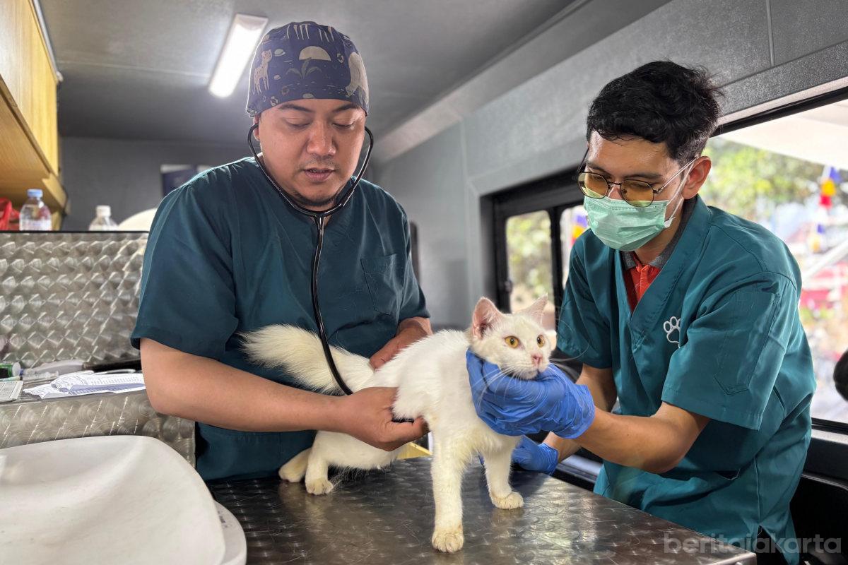 Mobil Klinik Keliling di Jakut Sudah Layani 174 Hewan