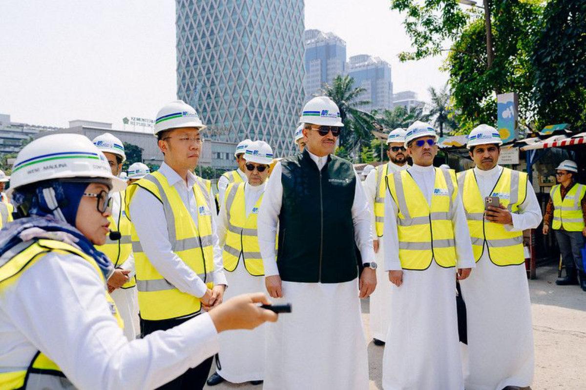 Menteri Transportasi dan Logistik Kerajaan Arab Saudi Kunjungi Area Konstruksi MRT Jakarta Fase 2A