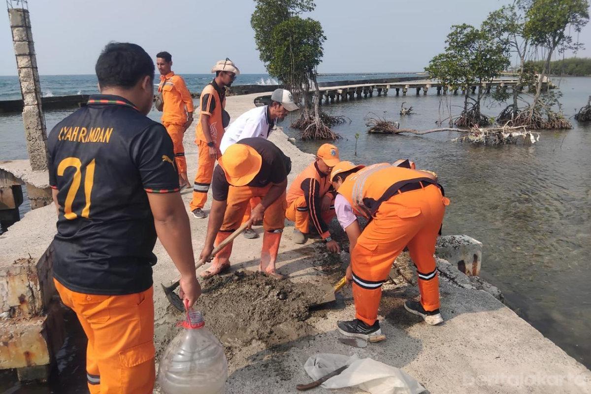 Perbaikan jembatan kepseribu anita