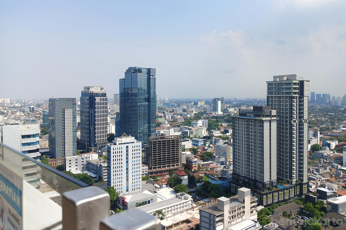 Cityview gedung suasana kota dok