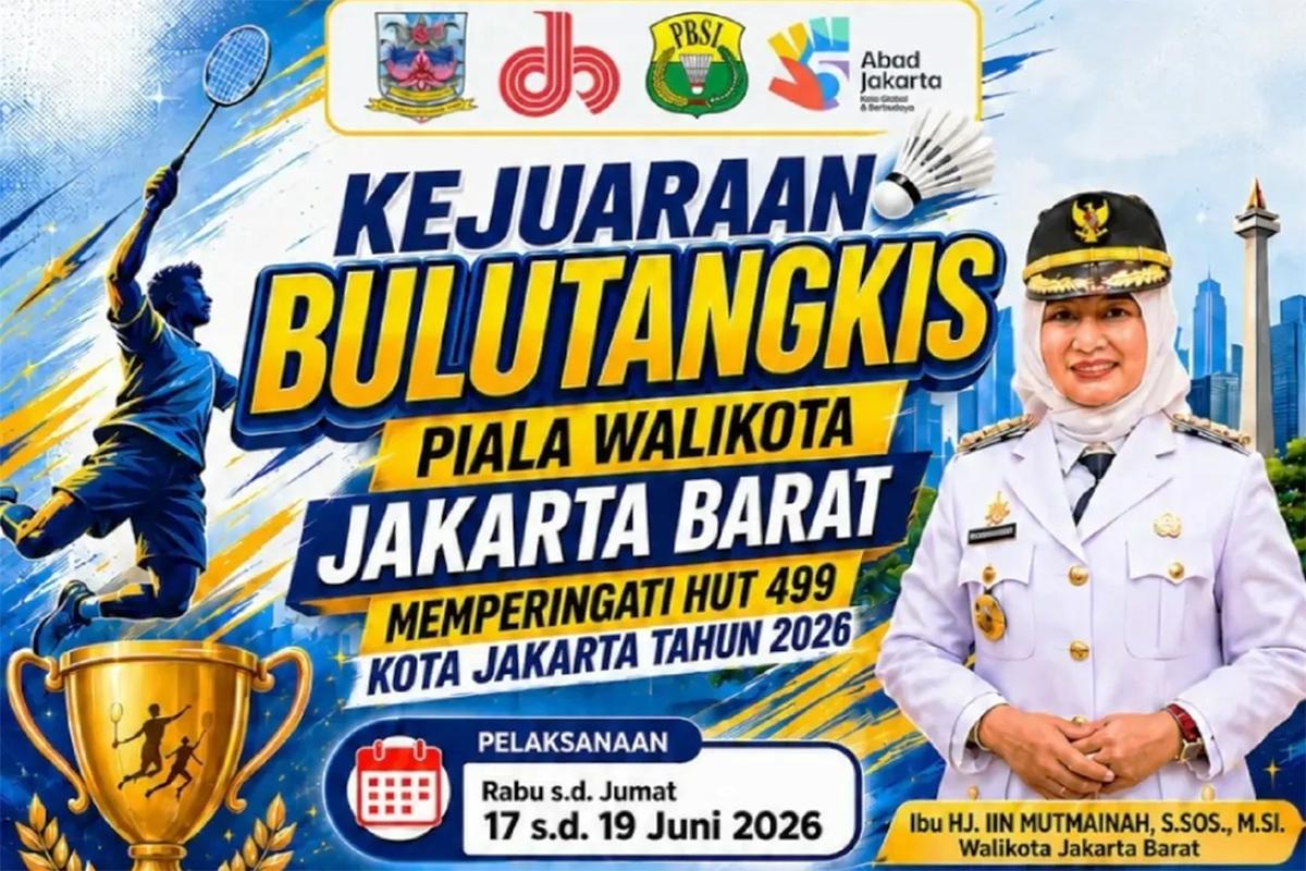 Kejuaraan bulutangkis walkot jakbar ist