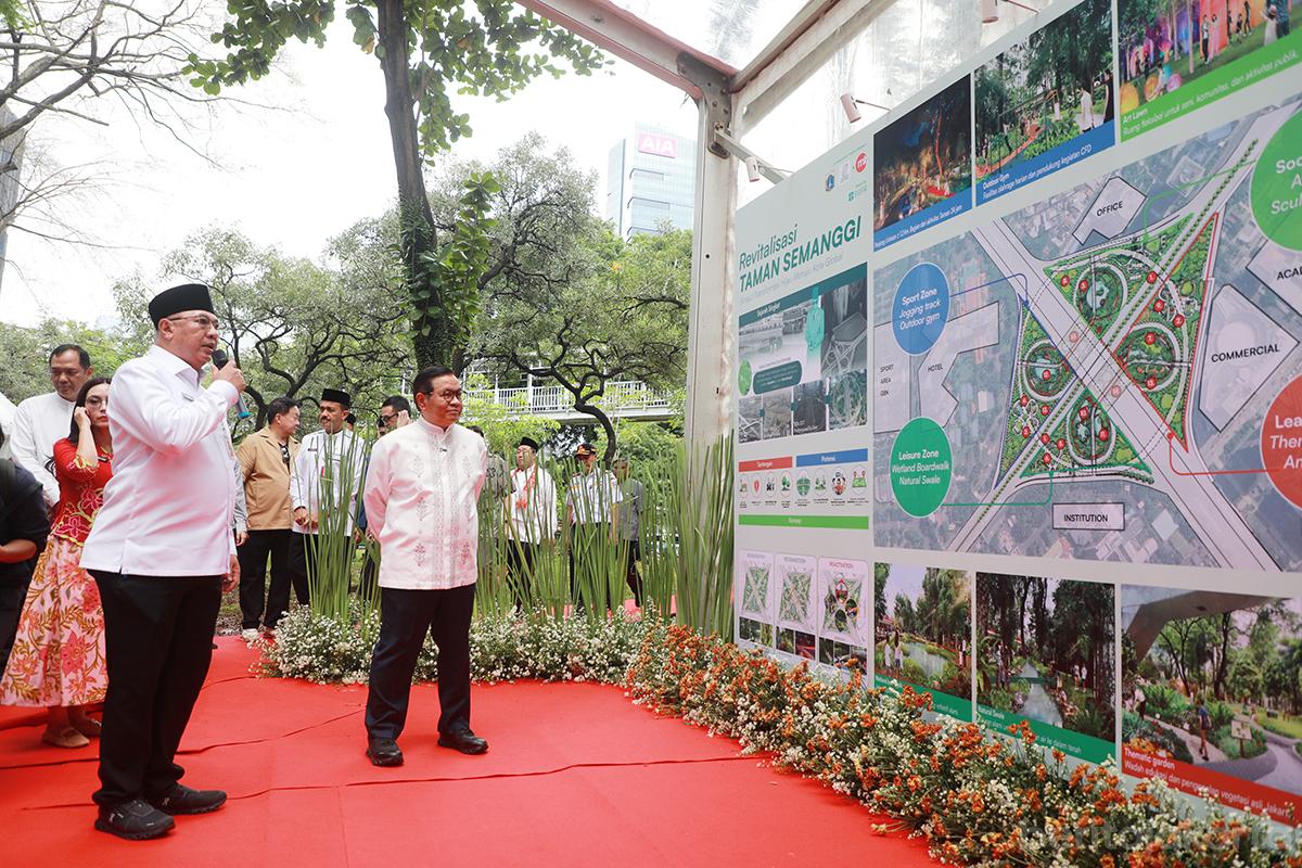 Gubernur pramono taman semanggi rezap