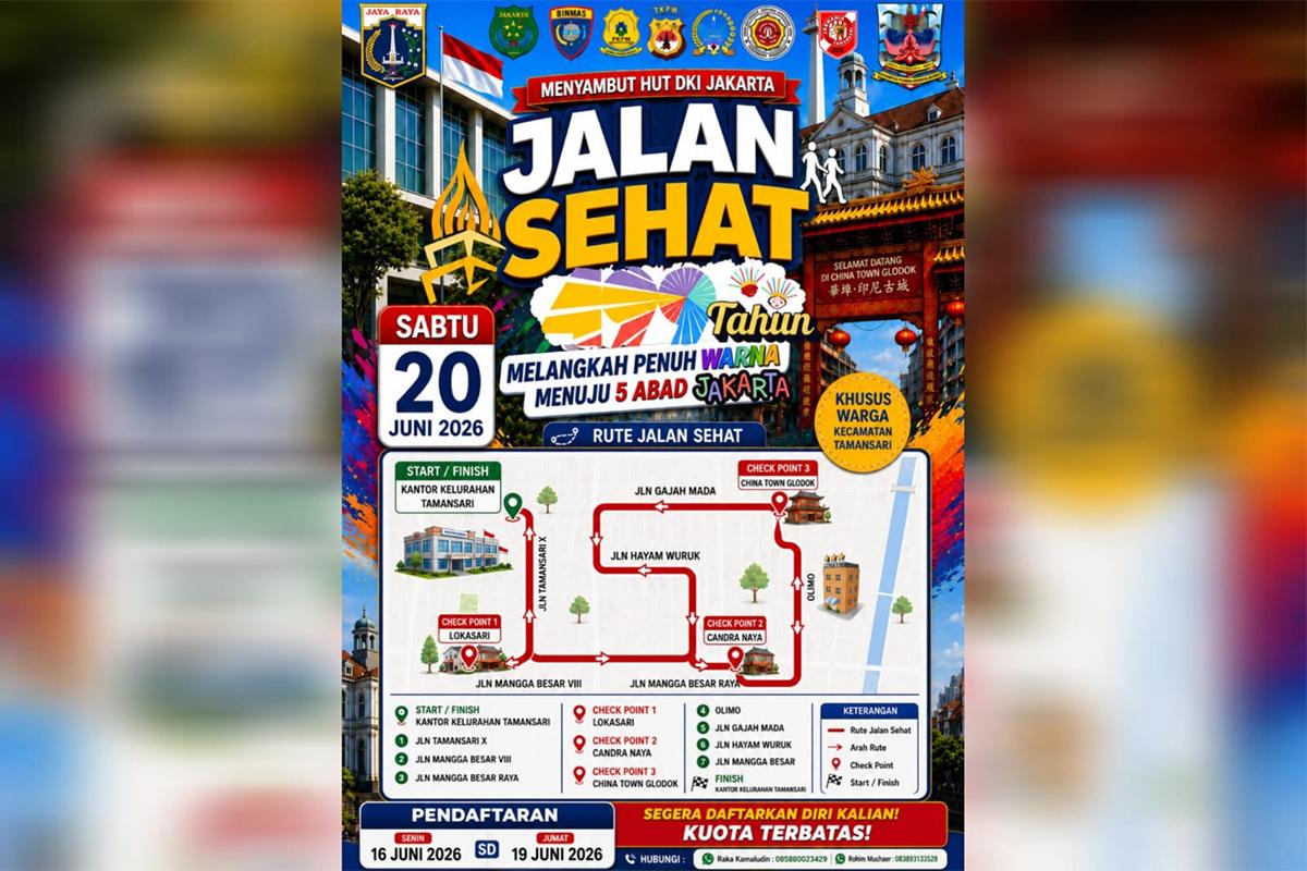 Jalan sehat tamansari jakbar budi ist