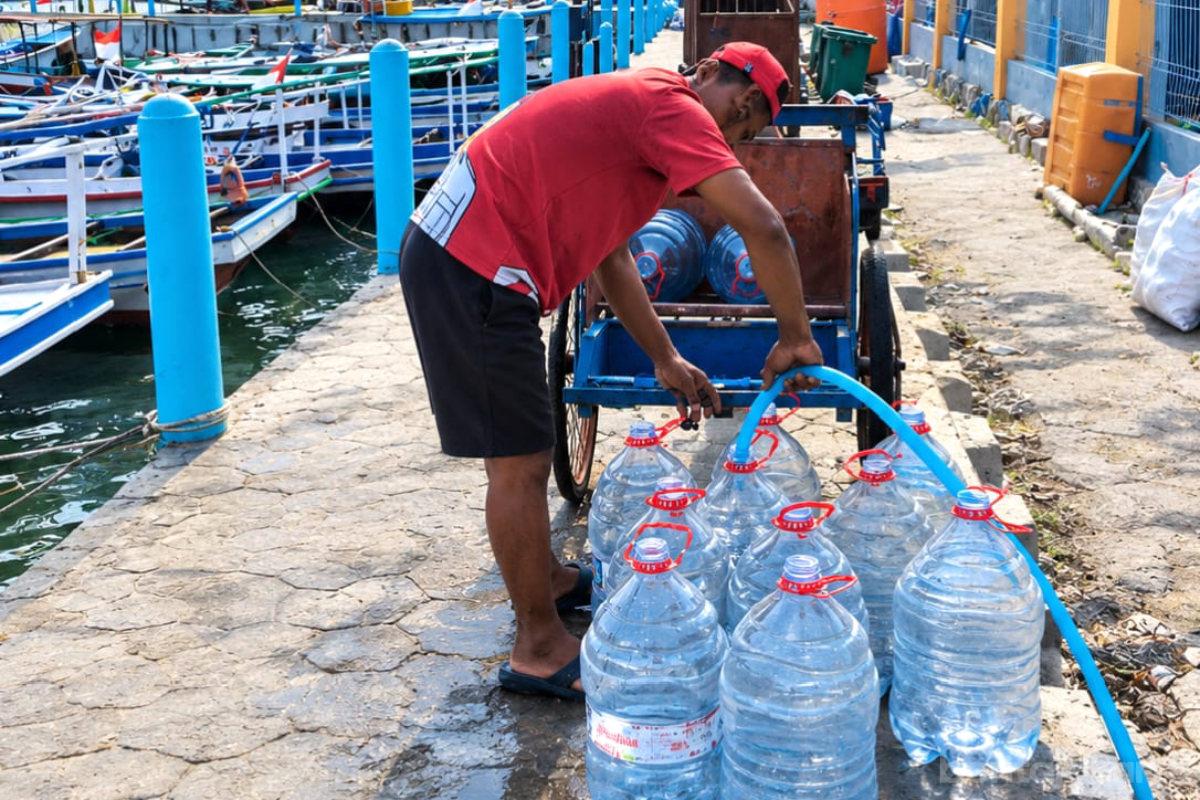 Kios Air PAM Jaya di Dua Pulau Diapresiasi Warga