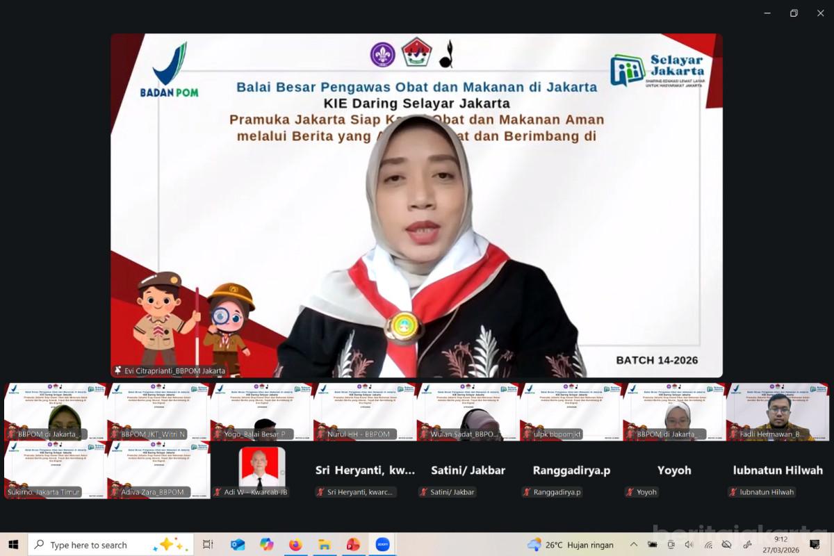 BBPOM Gelar Webinar Selayar Jakarta Gandeng Anggota Pramuka