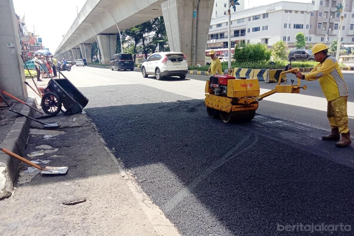 Binamarga perbaikan jalan jakut anita