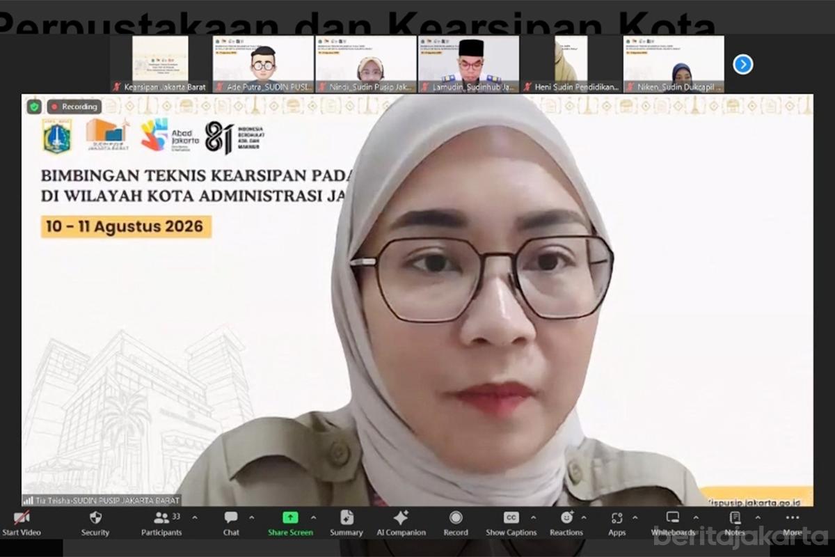ASN UKPD jakbar Bimtek Kearsipan budi ist2