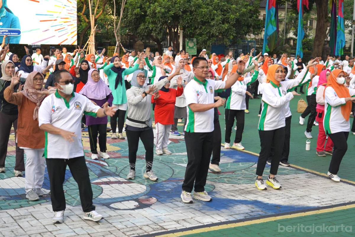 Syafrin Ajak Pegawai Pemkot Jaksel Terapkan Pola Hidup Sehat