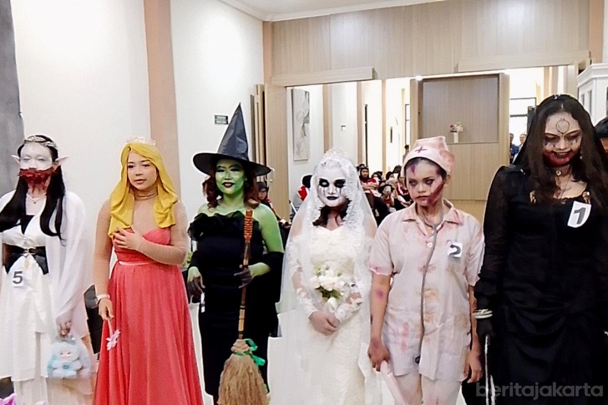 Karakter Hallowen Warnai Kompetisi Make Up di PPKD Jaktim