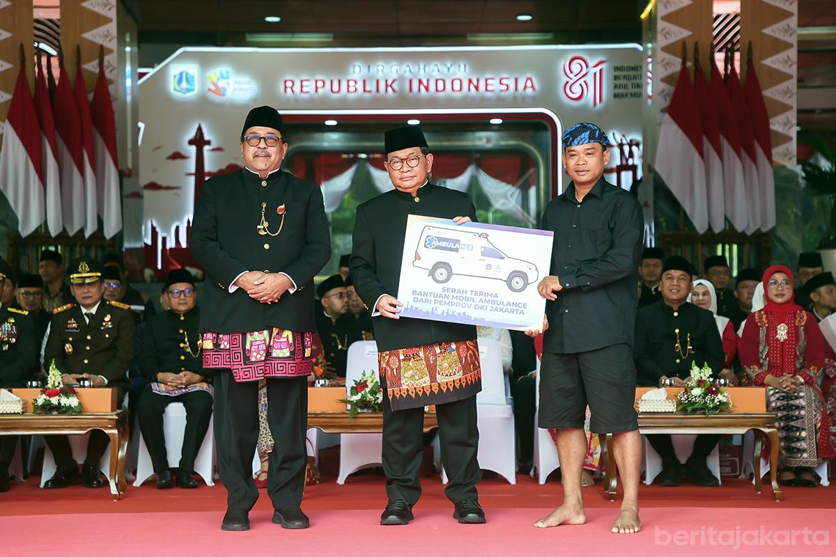Pemprov dki bantuan ambulans baduy rezap