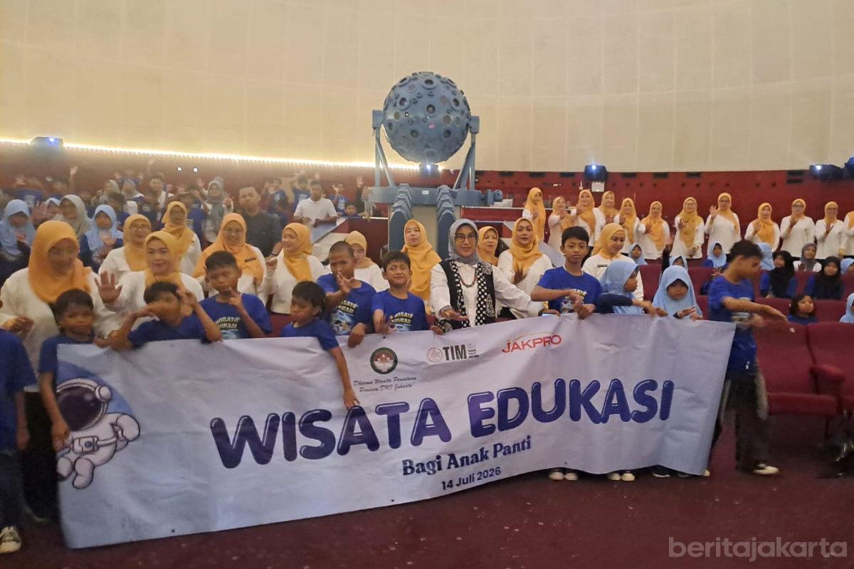 Seratusan Anak Panti Antusias Ikut Edukasi Wisata DWP DKI