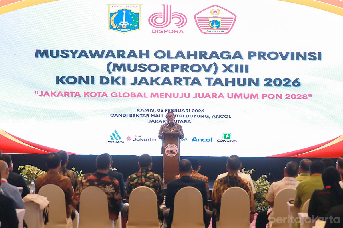 Gubernur pramono Musorprov KONI rezap