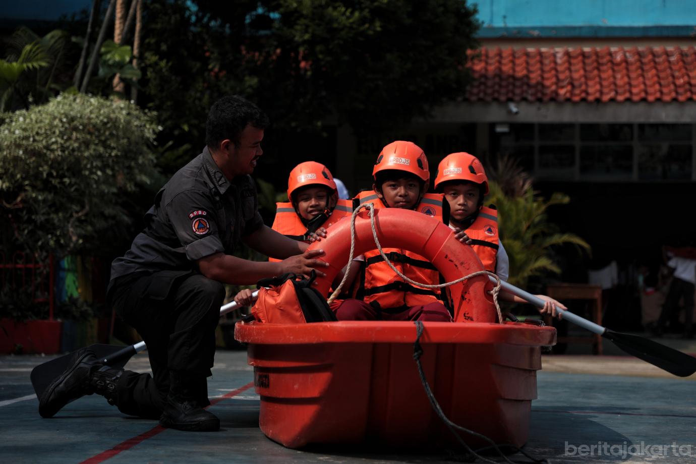 3.1.Simulasi Tanggap Bencana di SDN Bangka 01